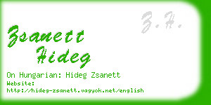 zsanett hideg business card